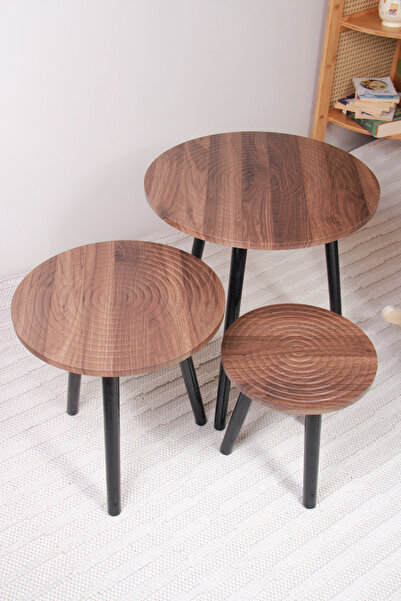 Generic طقم طاولات قهوة جانبية