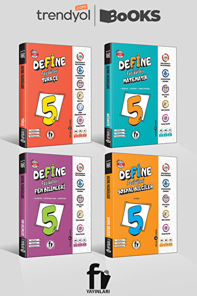 Fi Yayınları 5. Sınıf DeFİne Fasikülleri 4'lü Set (Türkçe,Matematik,Fen,Sosya...