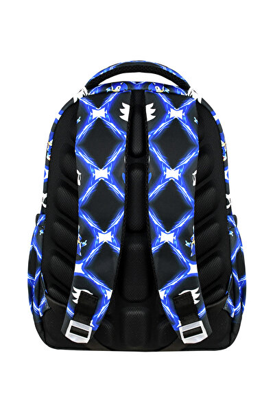 Bodmar Çanta Since 2023 Set ghiozdan pentru școala primară Sonic Blue pentru băiat - Nutriție termică și suport pentru stilou