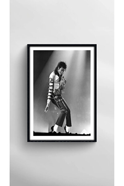 Thetic MICHAEL JACKSON BLACK & WHITE - Сучасна естетика без рами PREMIUM Настінний плакат