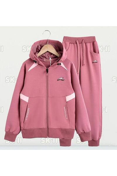 SETTY KOOP Children Athletic Tracksuit Hoodie Jacket and Sweatpants Set for Girls