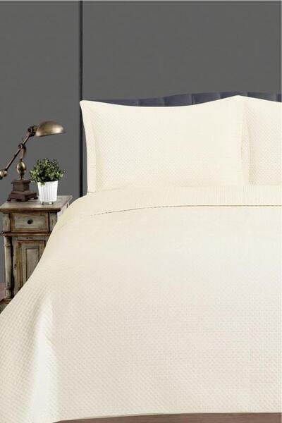 Bikaya Home Tuscany Double Luxury Velvet Bedspread Set (3 Pieces) - 240X260 cm