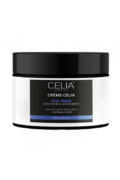 Celia قناع مقشر للوجه والجسم بالنيله الزرقاء المغربية - 500 مل