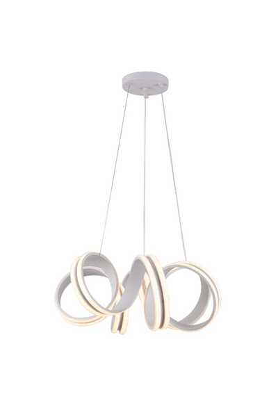 best power Modern LED Chandelier 6491 - 3 Lighting Modes, 120W, Adjustable Length (70 cm)