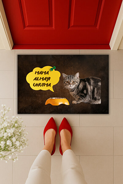 Dormot Yüksek Kaliteli Modern Dijital Baskı-Kedi Maması Temalı Mama Almayı Un...