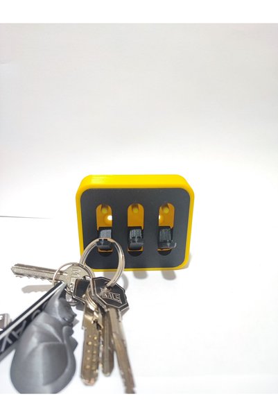 J&K Dizayn Modern and Functional Design: Wall Mounted 3D Printing Key Hanger Minimalist Home Decoration