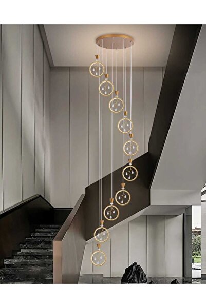 best power Modern 10 Lamps LED 166W Chandelier 7277-10 with 3 Lighting Modes, 250 cm Adjustable Length