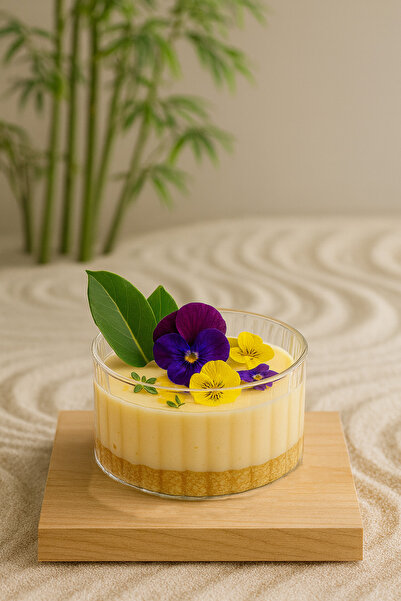 ZURİ DESİGN 3-Piece Round Striped Glass Magnolia Presentation Bowl – Dessert, Breakfast, Appetizer and Snack Bowl