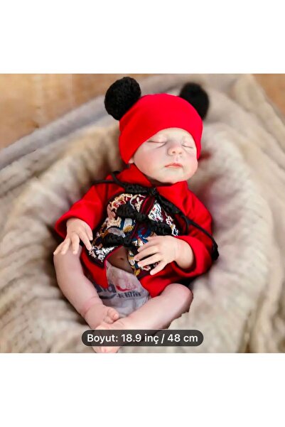 Kayra 49 Cm Silikon Reborn Gerçek reborn Vinil Bebek