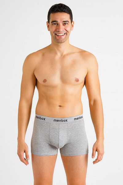 enmodaiçgiyim 5 Pack Gray Men's Boxers – Cotton Lycra, Comfortable Underwear