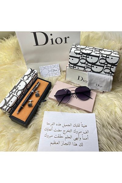 chch Dior sunglasses 🕶 with all accessories 🎁 box, bag, card, tissue 📨 with cufflinks and pen. Dior