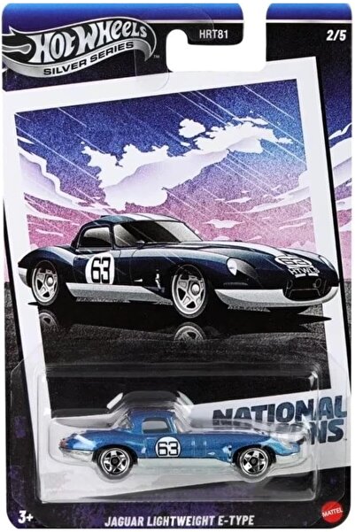 TOYFEST HotWheels Silver Series National Icons Jaguar خفيف الوزن E-Type سيارة...