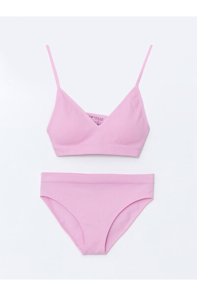 LC Waikiki Lila First Bra and Bikini Panty Set with Removable Pads