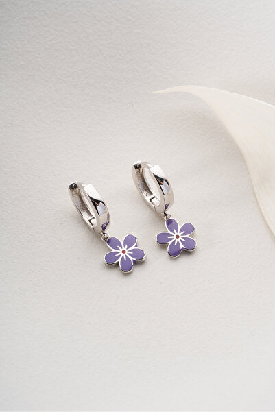 Silvano Jewelry 925 Ayar Gümüş Çocuk Çiçek Küpe