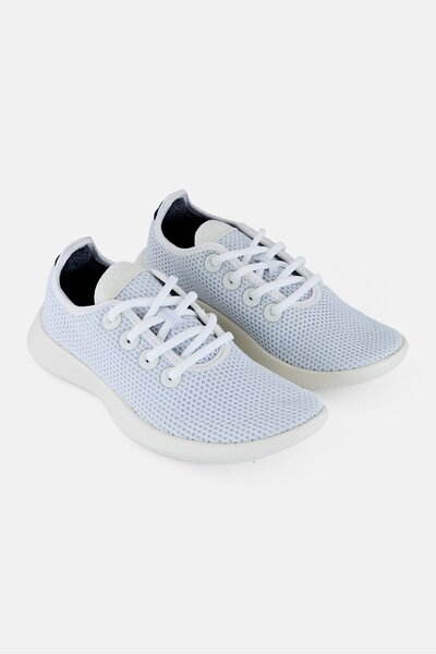 Allbirds حذاء جري نسائي من Tress Runner برباط، أزرق فاتح