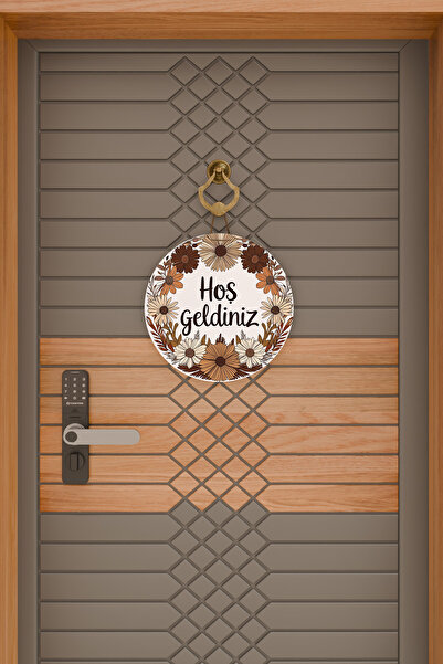 Dormot Μοντέρνα Ψηφιακή Εκτύπωση Ξύλινο Καφέ Στολίδι Πόρτας Bohemian