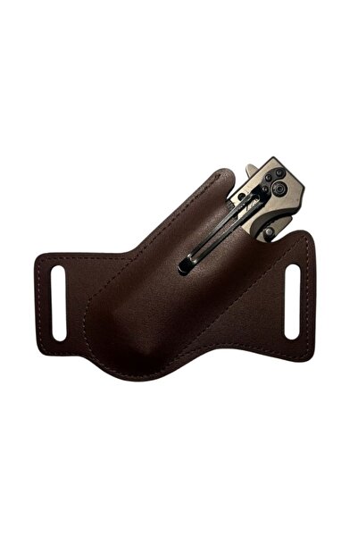 Fivy Suni Deri Taktik Çakı Kılıfı, EDC Kılıf, Kemer Çakı Kılıfı