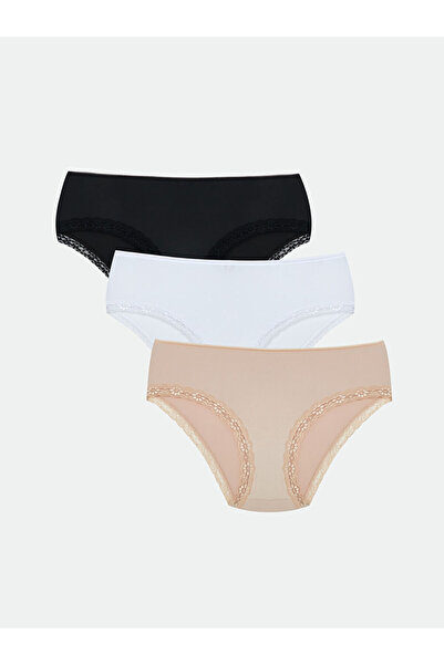 LC Waikiki Create Your Style with Uzg Store |   Lace Detailed Hipster Panties 3-Pack