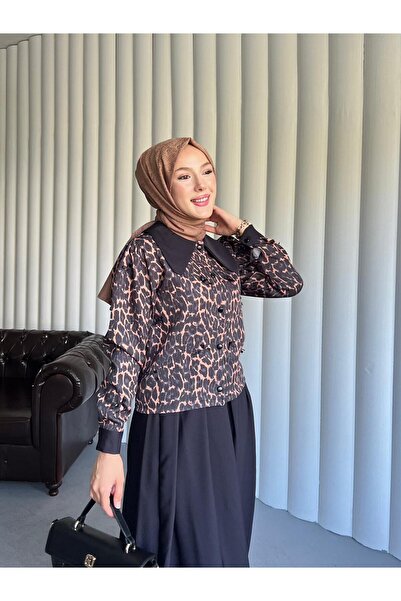 By Pommes Life Shirt Bow Detailed Skirt Suit