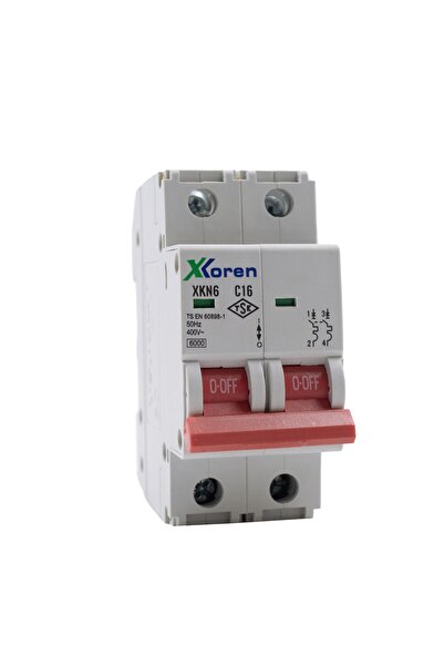 xkoren 6kA 2P C tipi 25A Otomatik Sigorta - XKN 06-2-C025