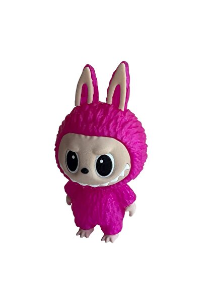 3DONE MODELS Figurină Labubu – Personaj de colecție, imprimat 3D, roz transpa...