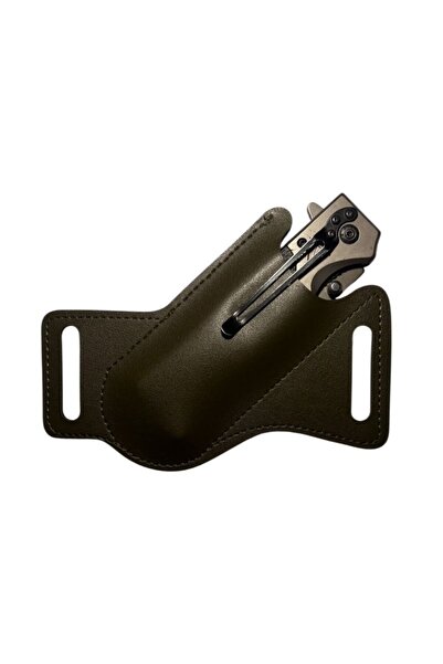 Fivy Suni Deri Taktik Çakı Kılıfı, EDC Kılıf, Kemer Çakı Kılıfı