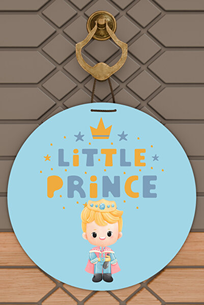 Dormot 1 Μοντέρνα ψηφιακή εκτύπωση Λευκό Μπλε Στολίδι πόρτας Μικρός Πρίγκιπας