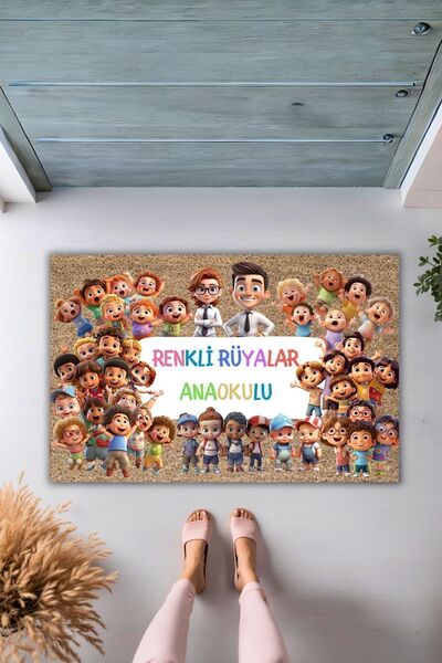 Dormot Modern Digital Printing Mat - Company Mat - Kindergarten, Nursery Welcome Mat - Door Mat