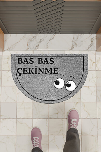 Dormot ممسحة أرجل رقمية حديثة باللون الرمادي - ممسحة أمامية للباب