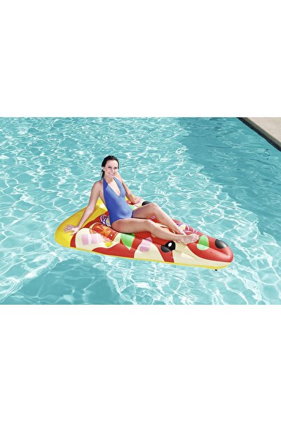 BESTWAY Pizza Dilimli Deniz Yatağı - Pizza Figürlü Deniz Yatağı-Pizza Şezlong...