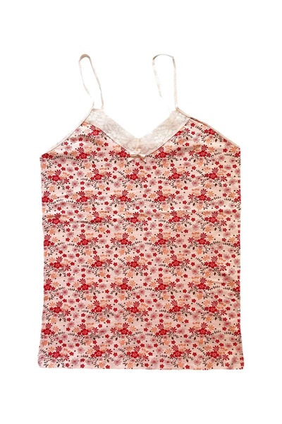No8 Home Women's Strappy Patterned Athlete Lacy Cotton Combed Cotton D1