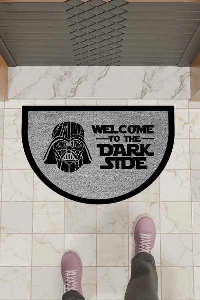 Dormot Modern Digital Doormat Gray Welcome Dark Style Doormat - Door Mat