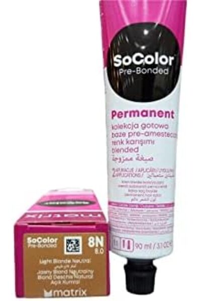 Matrix صبغة شعر دائمة مسبقة الترابط من سو كولور 8N (80 مل)