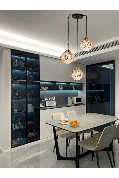 best power 3-Lamps Chandelier 2248-3 with Metal Frame, Adjustable 80cm Cable, E27 Lamp Base (Bulb Not Included)