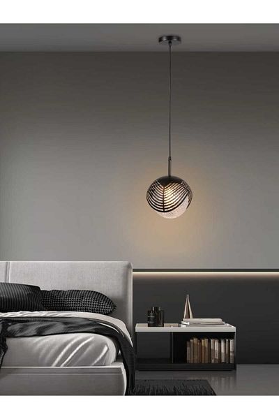 best power Modern Pendant Light 2249-1 with 80cm Adjustable Length, E27 Bulb Socket (Bulb Not Included)