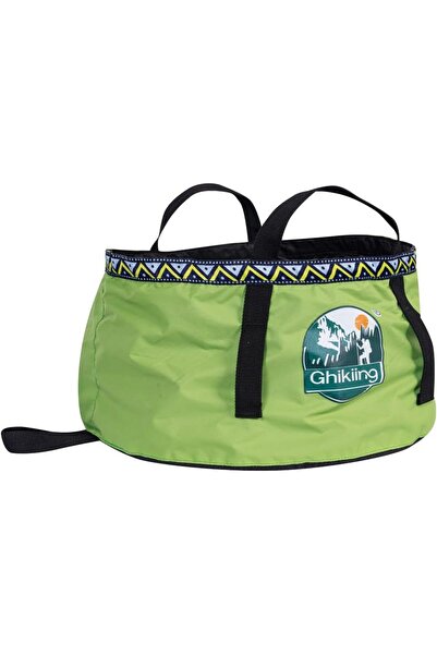 erorex Ghiking Collapsible Water Bucket Green Size 31 * 15.5 Cm