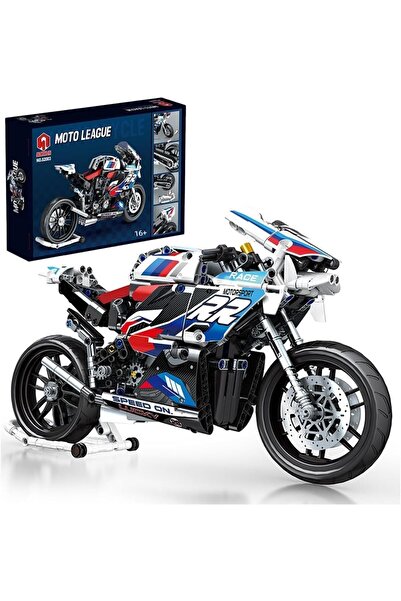 erorex مجموعة مكعبات بناء دراجة نارية، طقم تكنيك للدراجات النارية S1000Rr، 768 قطعة، بناء دراجة نارية تكنيك