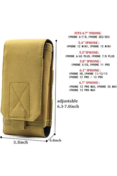 erorex Cellphone Pouch Bag Phone Bag Side Bags Men Belt Small Phone Pouch Tactical Bag Accessories