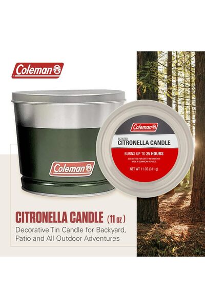 erorex Outdoor Citronella Candle Decorative Tin Candle Patio Backyard Outdoor Camping Candle Tin Candle