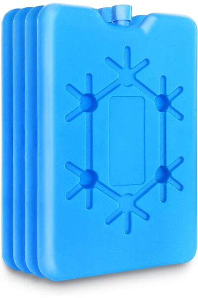 erorex 4 Pack Ice Packs Lunch Box Ice Pack Coolers Freezer Packs Slim & Long Lasting Reusable Ice Packs