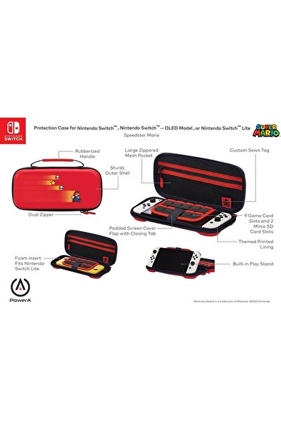 erorex حافظة حماية لجهاز نينتندو سويتش موديل OLED لجهاز نينتندو سويتش سويتش لايت سبيدستر ماريو