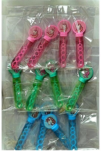 erorex Leno Unicorn Bubble Wands Kids – Pack 12 Colorful Bubble Toys – Party Favors Girls & Boys Outdoor