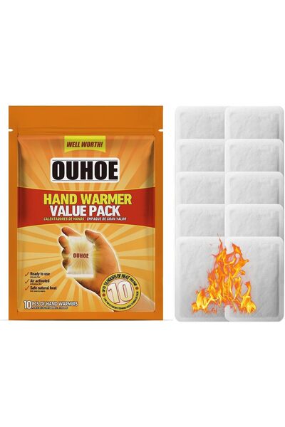 erorex Hand Warmer Value Pack Disposable Hand Warmers 10 Hours Heating Super Long Lasting All Natural Air