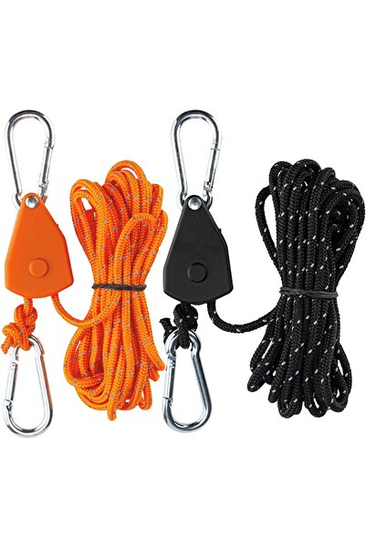 erorex Heavy Duty Pulley Camping Rope Adjustable Tent Cords Aluminum Alloy Material Windproof Ratchet