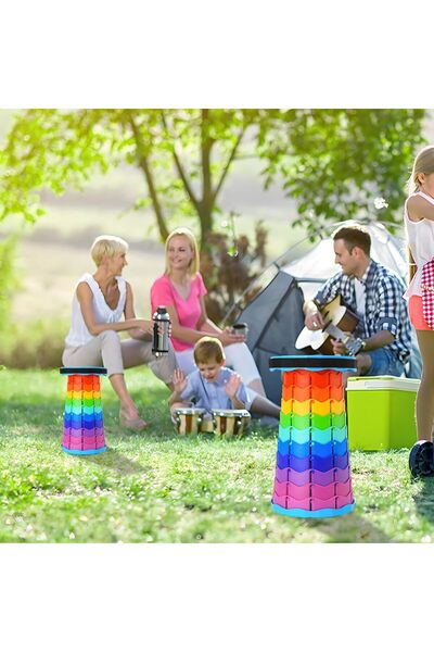 erorex Foldable Telescoping Stool Portable Upgraded Folding Stool Adults Lightweight Collapsible Stool