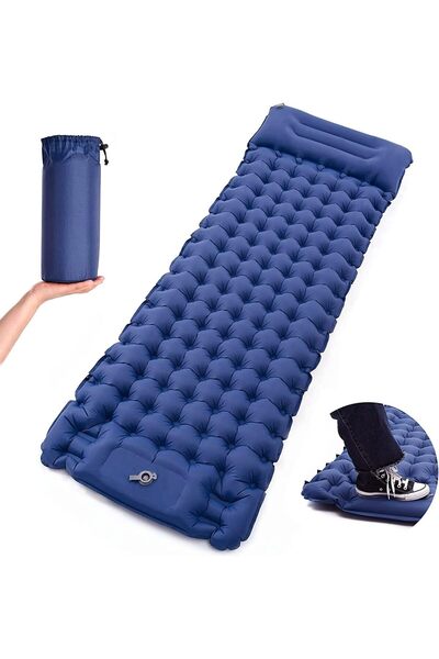 erorex Extra Thickness 3.9'' Sleeping Pad Pillow Ultralight Inflatable Sleeping Pad Camping Built Pump