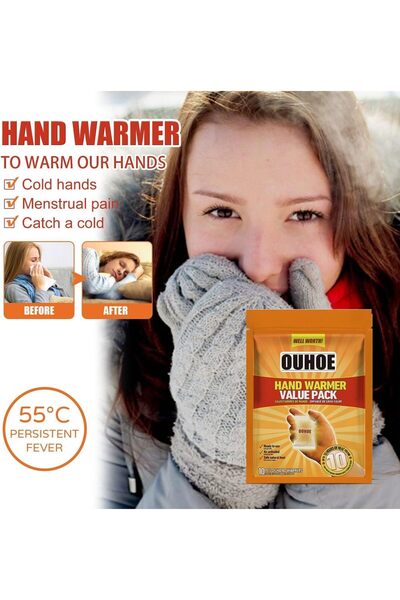 erorex Hand Warmer Value Pack Disposable Hand Warmers 11 Hours Heating Super Long Lasting Easy All Natural