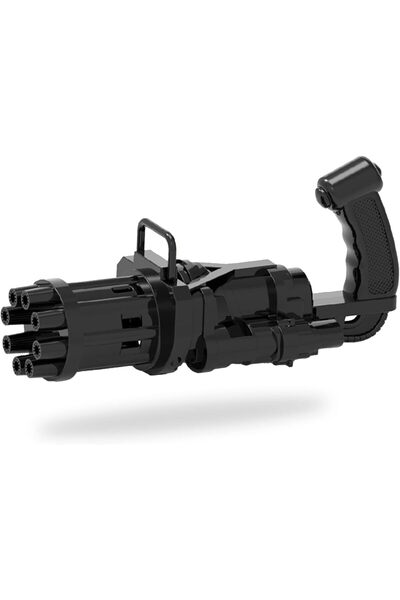 erorex 8 Holes Bubble Machine Kids Gun Toy Black