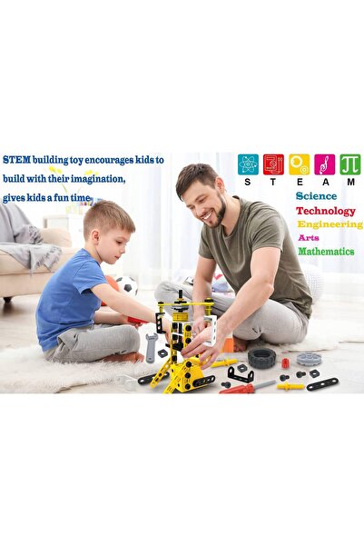 erorex Construction Toys Children Aged 5 6 7 8 9+ Years 100 Pieces Diy Stem Building Blocks Educational