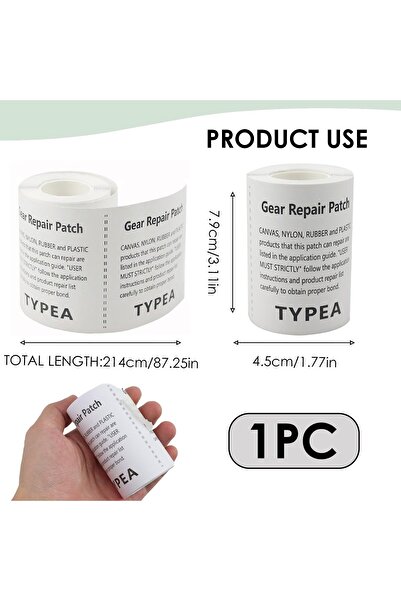 erorex 50 Pack Adhesive Clear Repair Tape Airbed Mattress Soccer Ball Repair Kit Bounce House Repair Tape